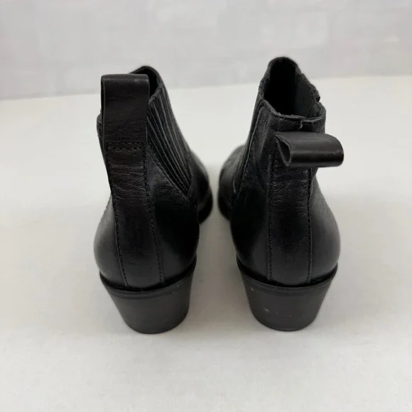 Lucky Brand Licidola Black Leather Ankle Boots Women’s Size 7M - Picture 4 of 8